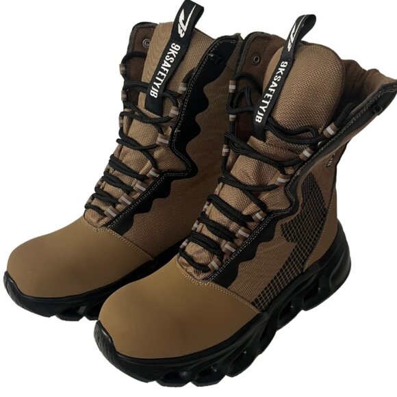 9K SAFETY JB  MEN'S STEEL TOE  BOOTS - 42 (8.5) - Picture 1 of 10